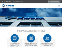 Tablet Screenshot of kwant.net.pl